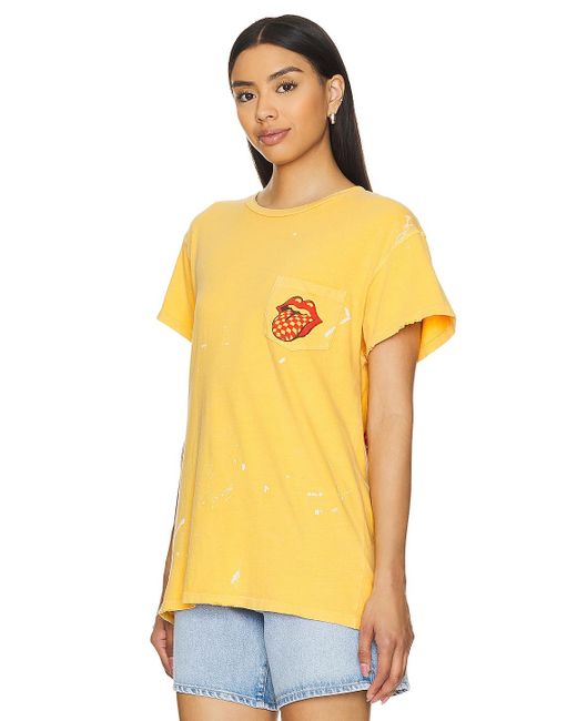 MadeWorn Rolling Stones Tシャツ Yellow