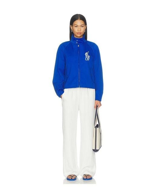 Polo Ralph Lauren Blue Heritage Twill Windbreaker Jacket