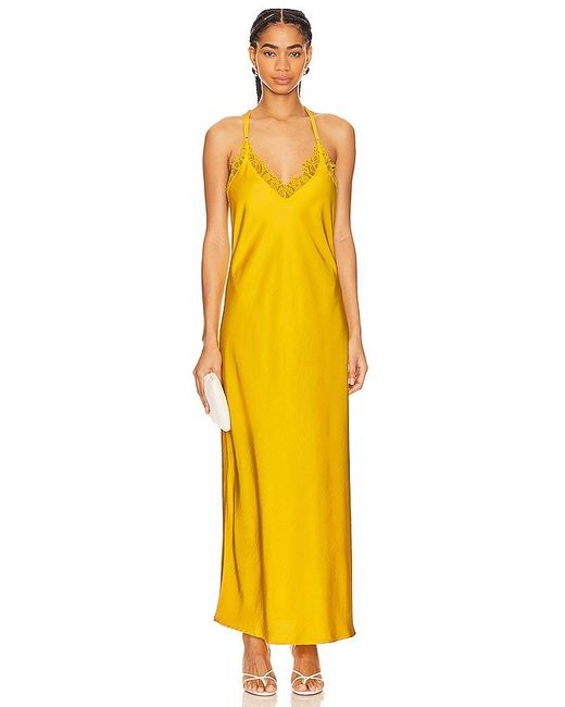 Essentiel Antwerp Yellow Feist Lace Trim Dress
