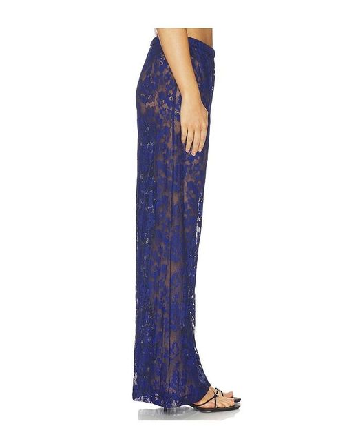 Amanda Uprichard Blue Mariko Pants