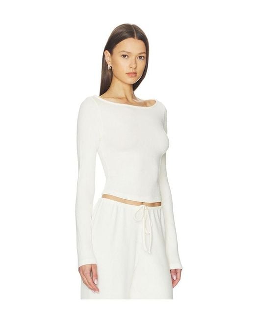 WellBeing + BeingWell White Sawyer Top
