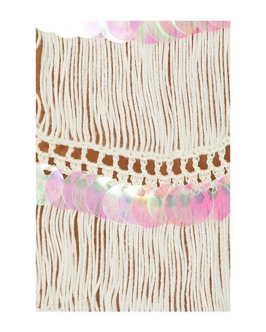 MY BEACHY SIDE White Viola Hand-Crocheted Top