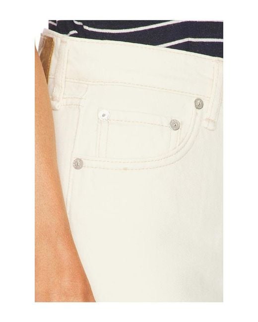 Rag & Bone White Shea Relaxed Straight