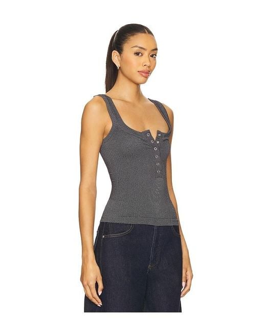 Free People Clean Slate ヘンリータンクトップ Black
