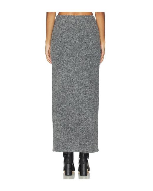 Line & Dot Gray Sonora Sweater Skirt