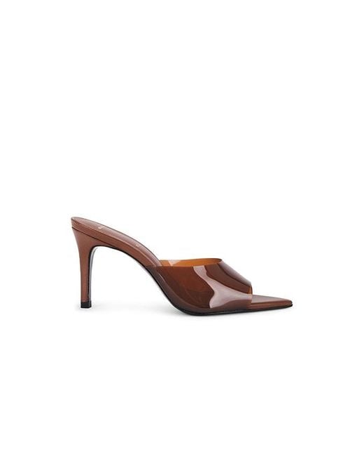 Black Suede Studio Brown Belle 80 Mule