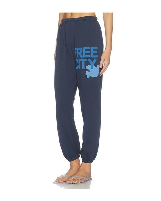 Freecity Blue Large Sweatpant