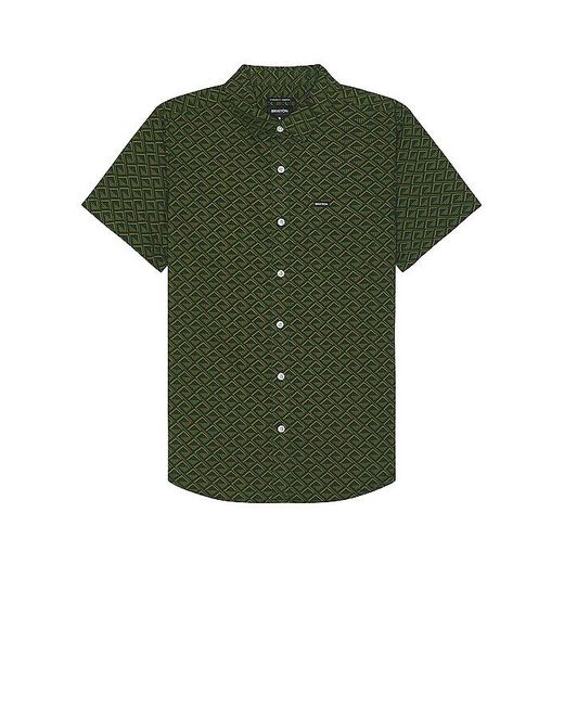 Brixton Green Charter Print Short Sleeve Shirt for men