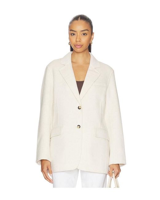 Rag & Bone White Zoe Wool Blazer