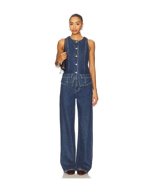Show Me Your Mumu Blue Midland Vest Top