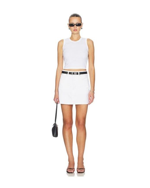 Citizens of Humanity White Ramona Mini Skirt