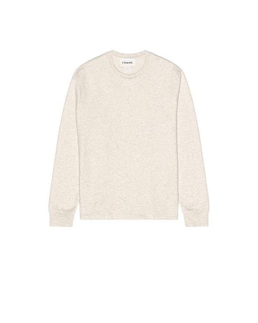 FRAME Natural Longsleeve Duofold Crew for men