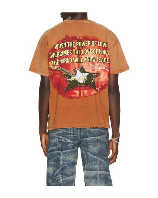 Barriers Worldwide Red X Jimi Hendrix Voodoo Child Tee for men