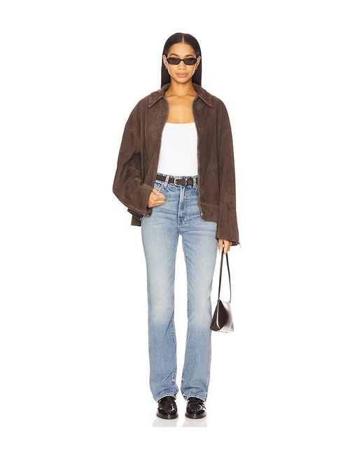 GRLFRND Blue Sara High Rise Slim