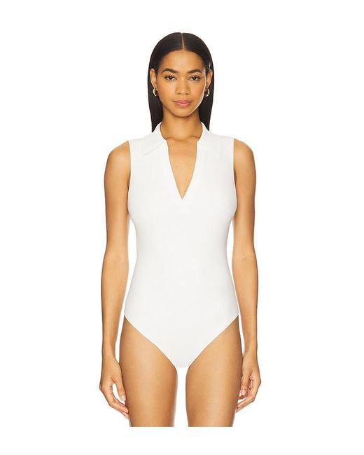 Commando Natural Sleeveless V-Neck Bodysuit