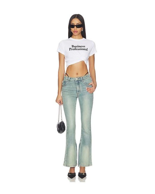 GUIZIO White X Revolve Business Professional Tee