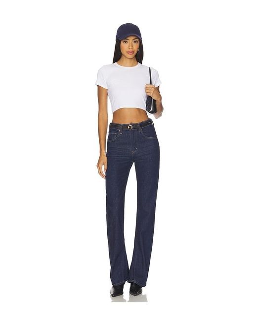 Agolde Blue Mid Rise Kick Boot Jeans