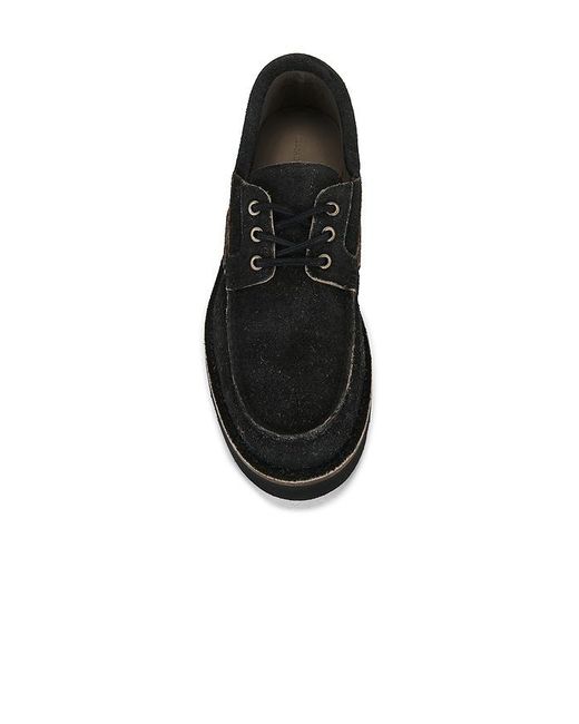 AllSaints Black Skiff Boat Shoe for men