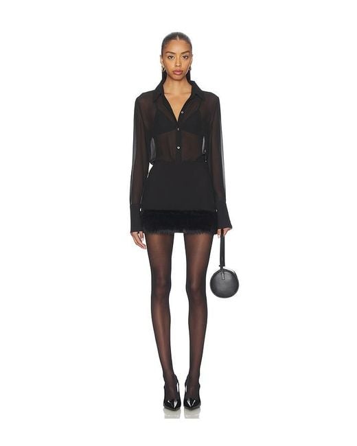 Lovers + Friends Black Kiely Skirt
