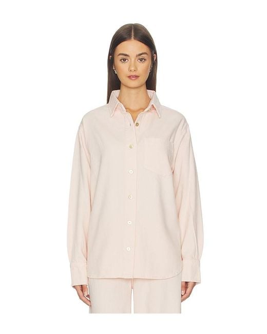 DL1961 Natural Dl Aura Faye Oversized Denim Shirt
