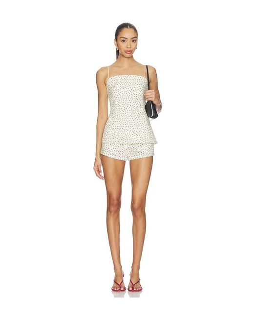 AEXAE White X Revolve Linen Pencil Short