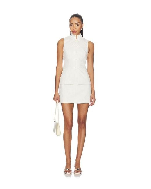 Amanda Uprichard White Avya Dress