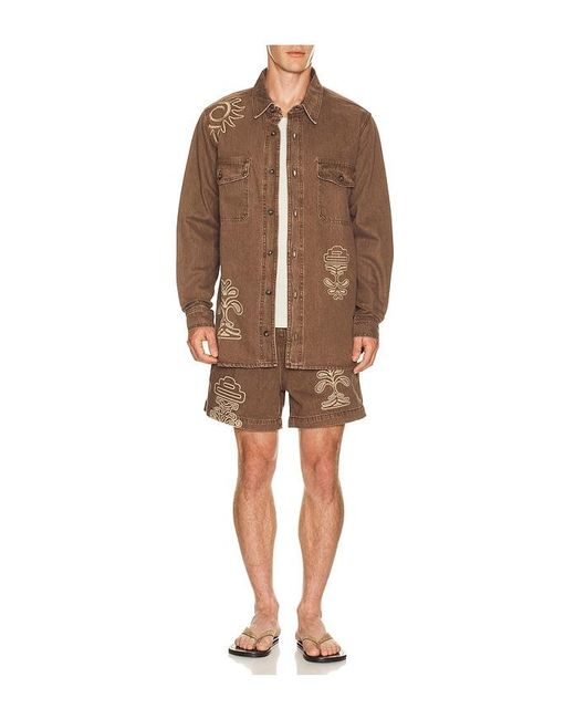 Agua Bendita Brown Ethan Shirt for men