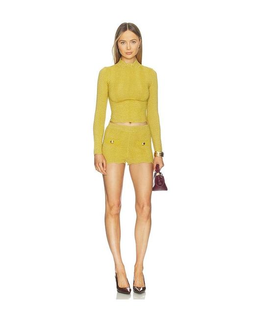 retroféte Yellow Prissy Top