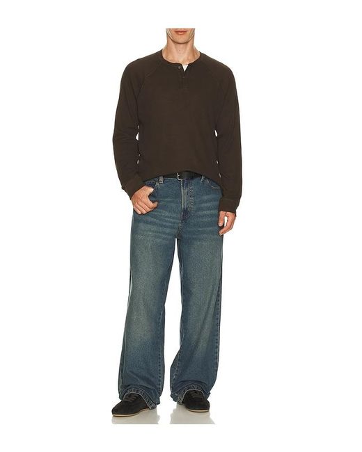 PAIGE Black Abaroa Henley for men