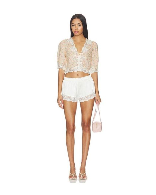 Rixo White Ursula Top