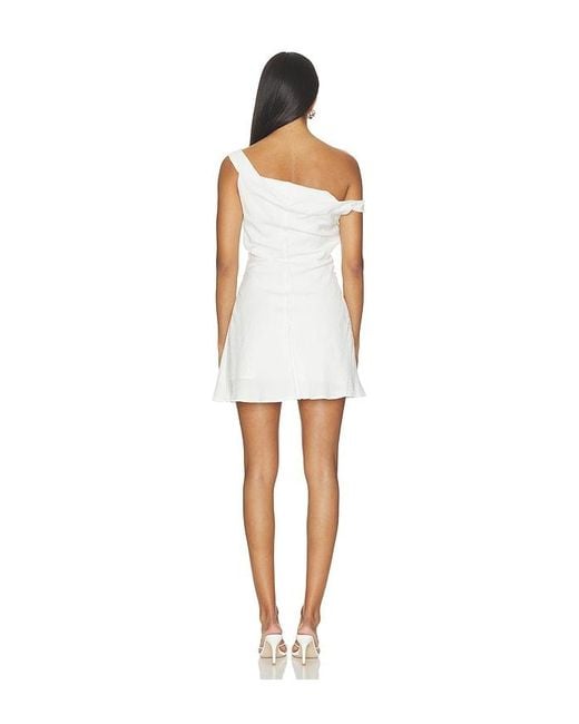 MOTHER OF ALL White Ethel Ripple Mini Dress
