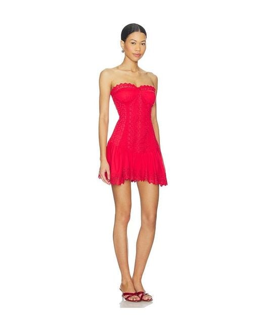 Charo Ruiz Red Julisse Short Dress
