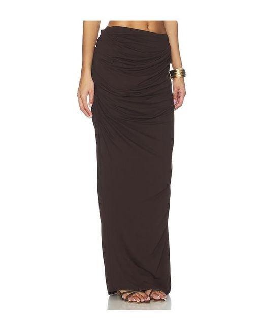 Entire studios Brown Drape Skirt