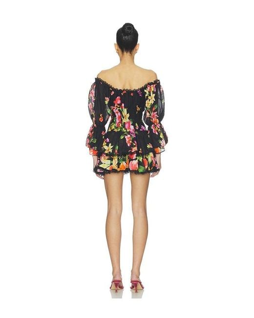 Charo Ruiz Black Azurea Short Dress