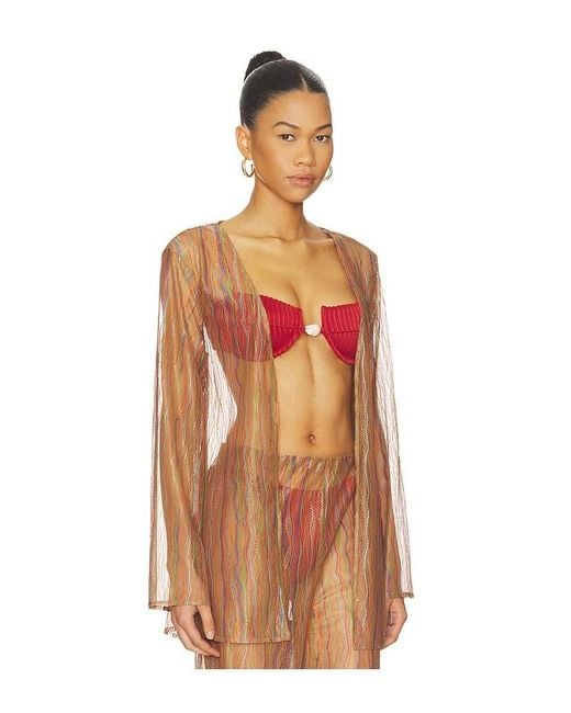 Baobab Orange Gola Top