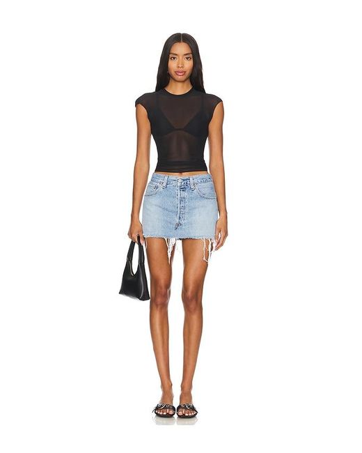 Nina Top En Color Negro Talla (También En 2X) AFRM de color Blue