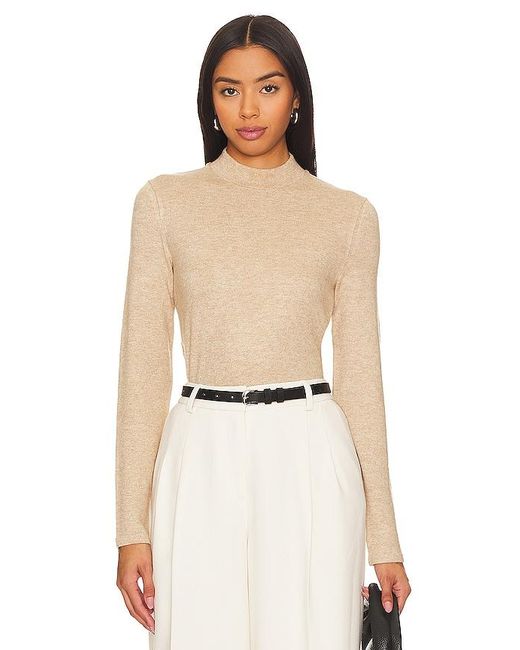 Vince Cozy Mock Neck Sweater in Natural | Lyst UK