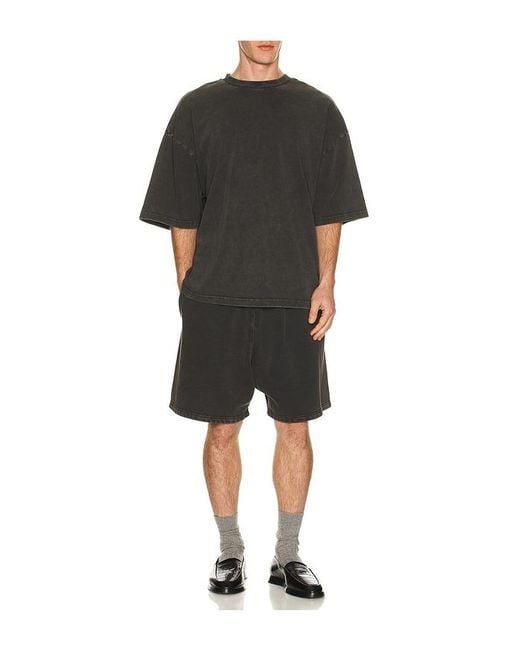Entire studios Black Heavy Boxy Tee for men