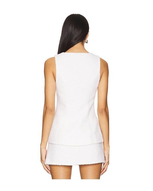 Lovers + Friends White Schuyler Top
