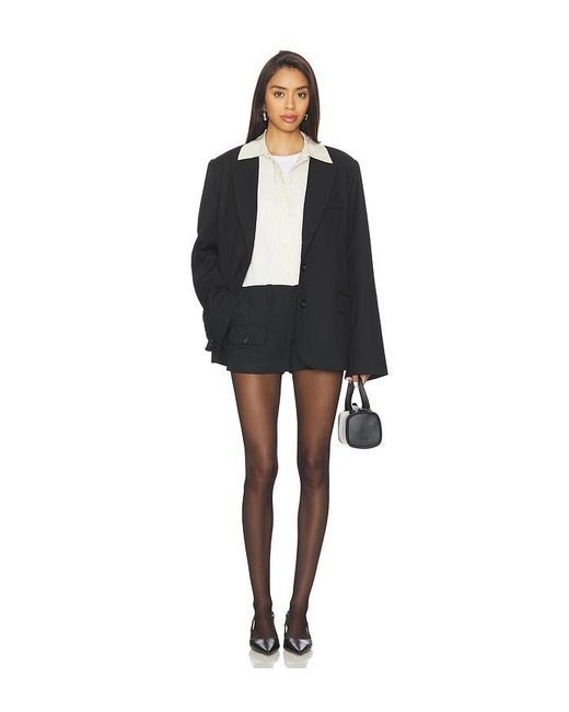 GUIZIO Black Patch Pocket Short