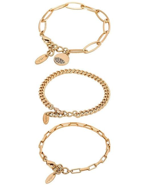 Ettika White Chain Bracelet Set