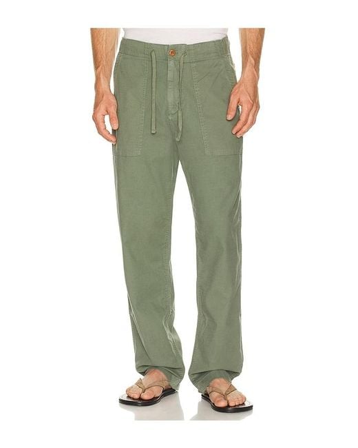Faherty Brand Green Dune Utility Pant for men