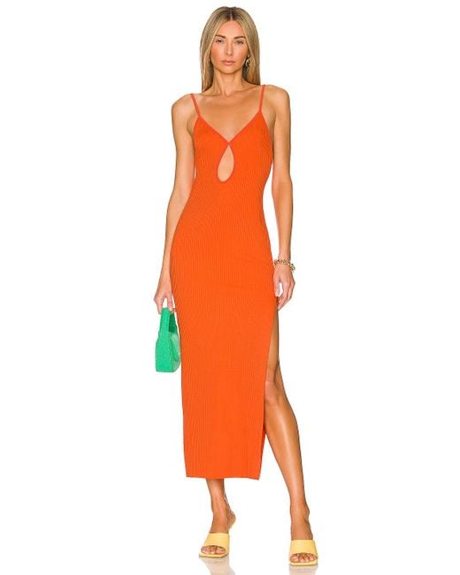 orange bec and bridge dress