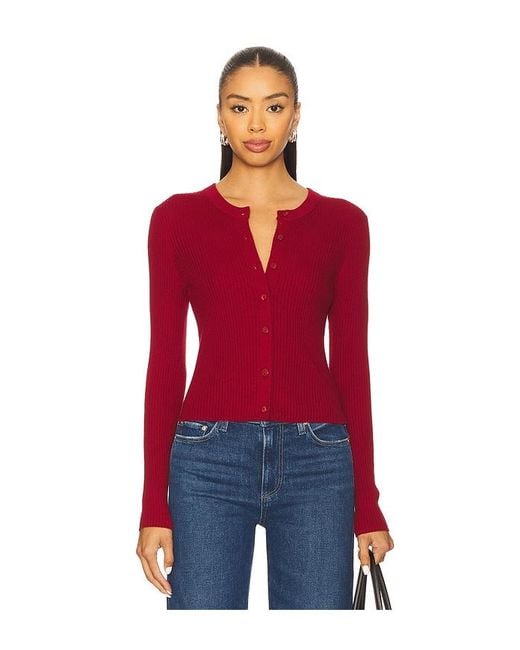 PAIGE Red Cardigan Acqua