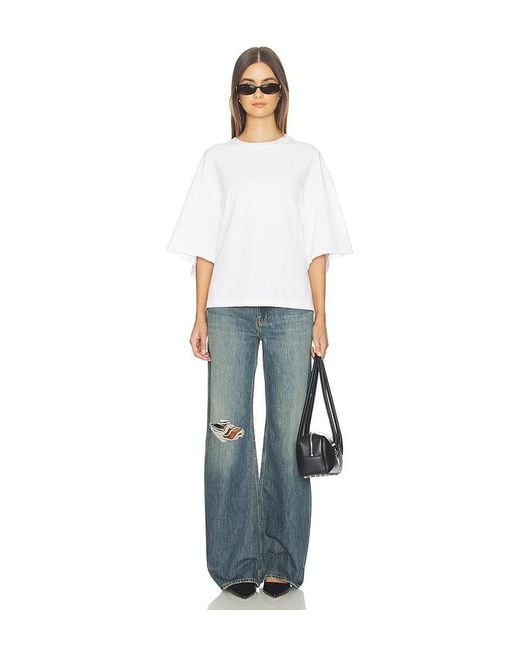 Agolde White Ellery Tee Shirt
