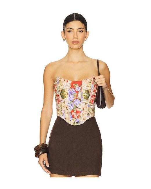 Top Corsé En Talla (También En Xl, Xs) FALGUNI SHANE PEACOCK de color Multicolor