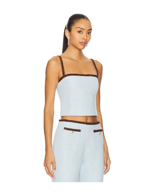 Amanda Uprichard White X Revolve Windsor Top