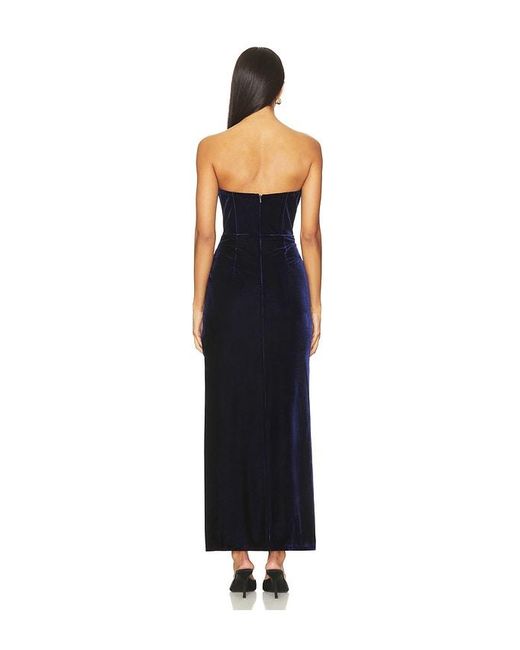 Bardot Black X Revolve Everlasting Velour Midi Dress