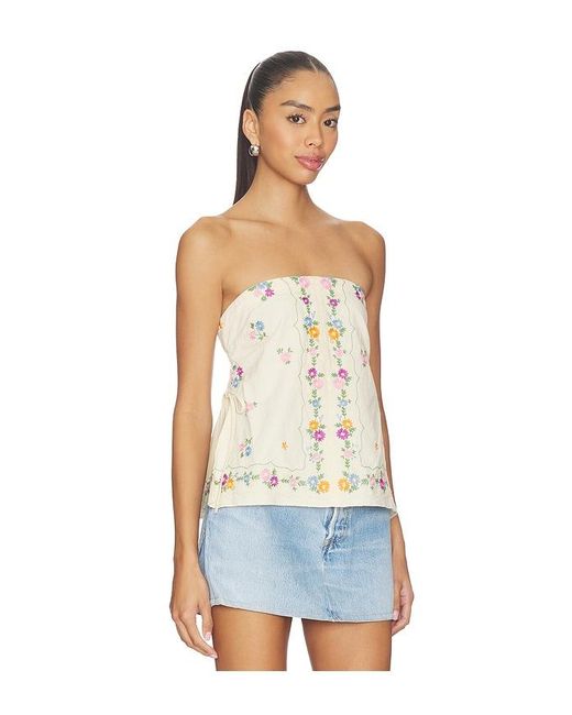 Free People White Doily Days Tube Top