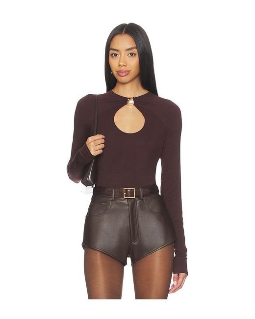 Lovers + Friends Brown Adeline Top